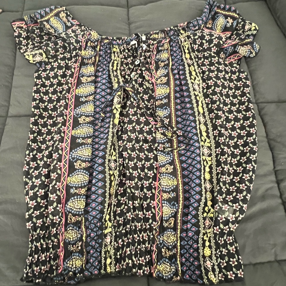 Boho Chic Off-Shoulder Blouse